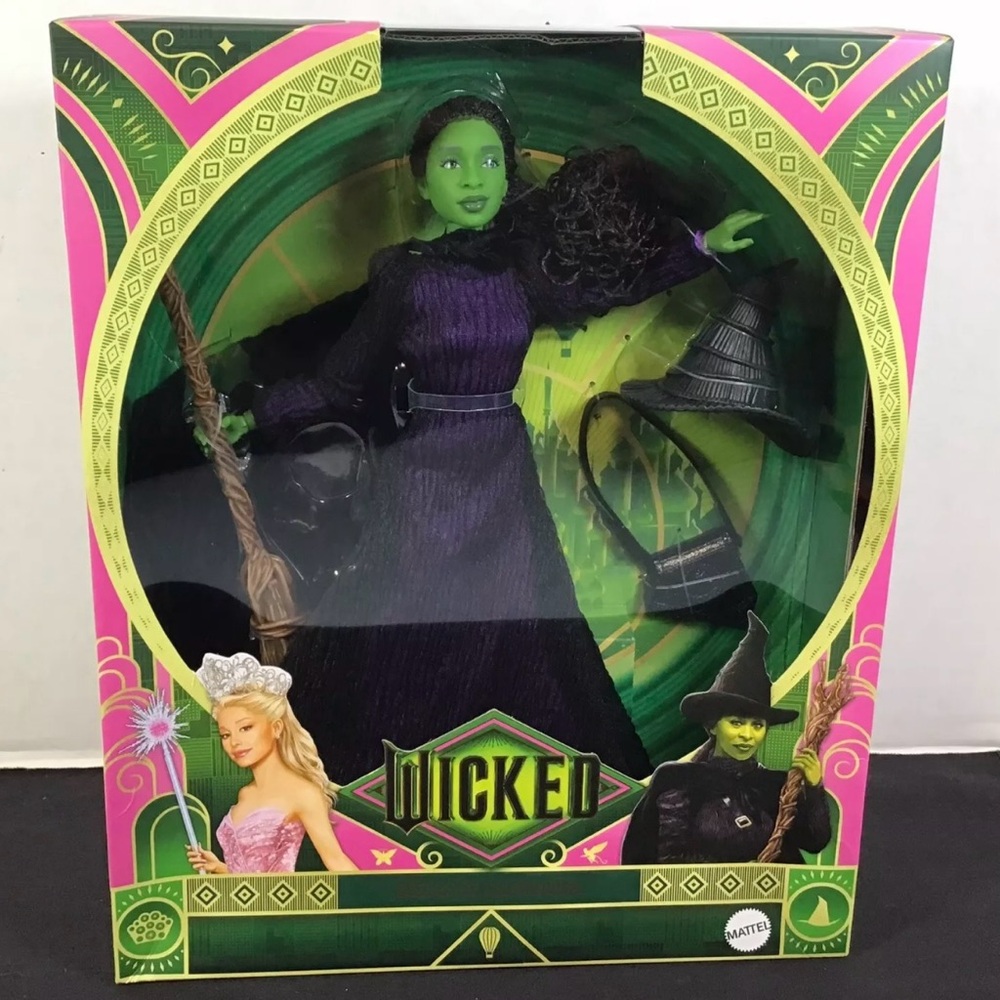 Mattel Wicked Movie Elphaba 11" Deluxe Fashion Doll RARE URL ERROR MISPRINT